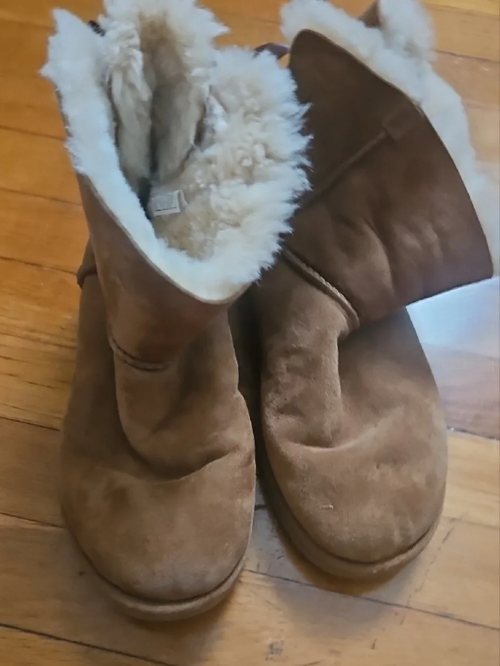 UGG Mini Bailey Bow Chestnut Suede